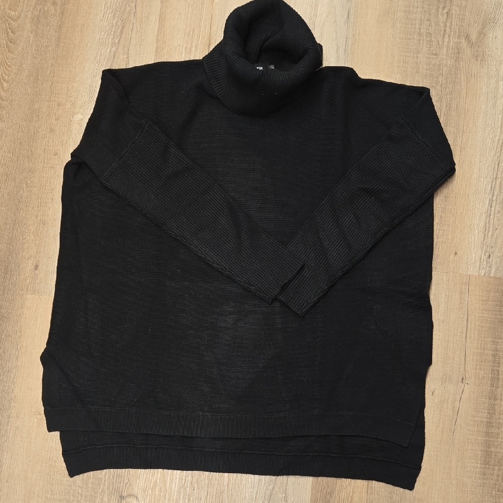 Men's Black Turtleneck Sweater